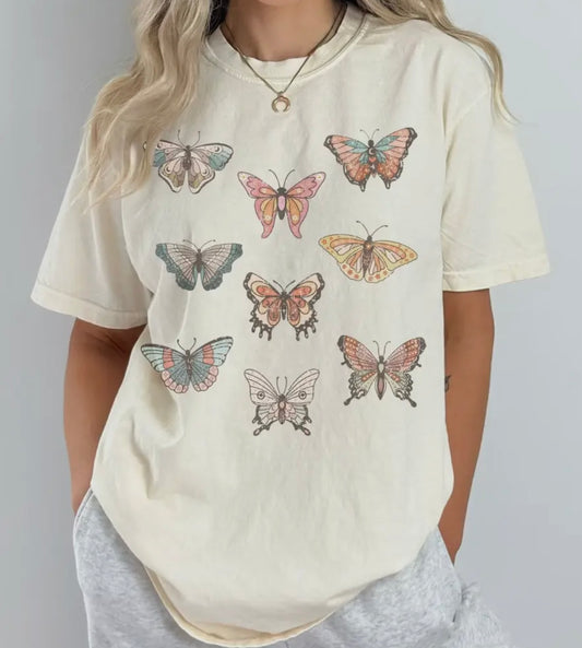 Vintage Butterflies Tee
