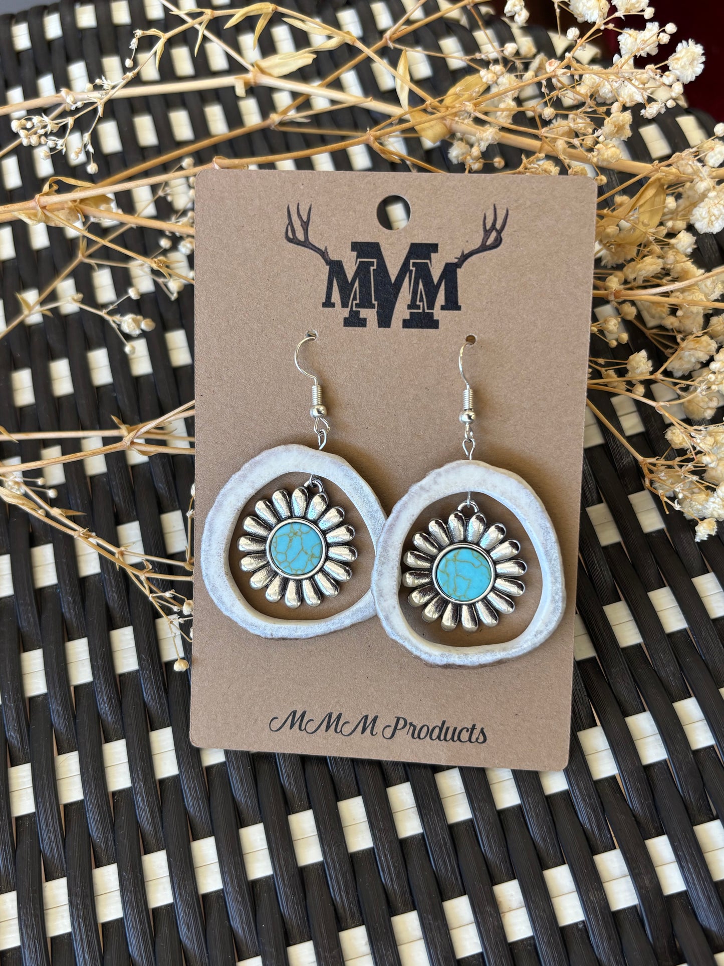 Flower Antler Earring