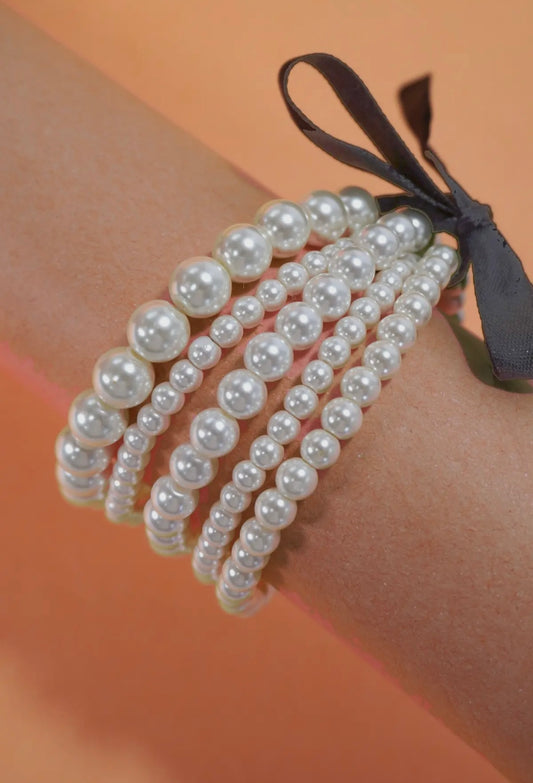 Glass Pearl Bracelets set